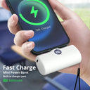 Mini Power Bank - 5000mAh Fast Charge With Led
