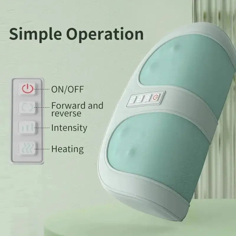 Electric Foot Massager 3D Roller Finger Pressure Deep Massage Infrared Heating Hot Compress Calf Arm Relaxed Muscles Daily Care