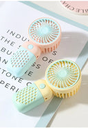 2024 New Handheld Charging Fan Cute Mini USB Cartoon Fan