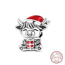 Sterling Silver Christmas Charm Santa