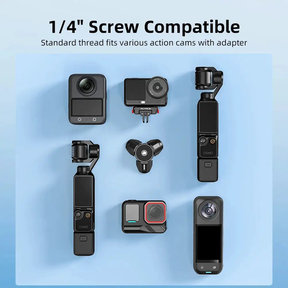 BRDRC Mini Tripod for DJI Pocket 4P/4/Pocket 3/Action 6/5/Osmo 360 Desktop Stand Magnetic Metal Tripod Camera Accessories
