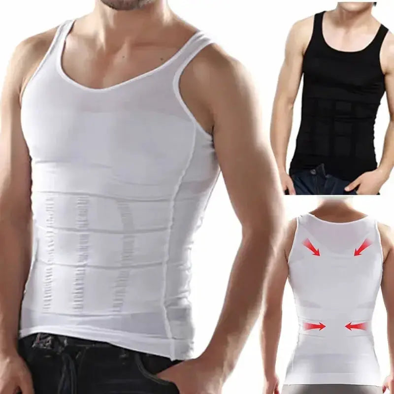 Mens Slimming Corset Vest Body Shaper Waist Trainer