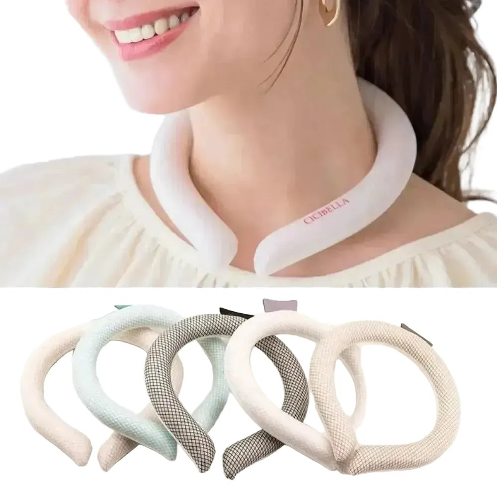 Industrial Cooling Neck Wrap Outdoors — Black