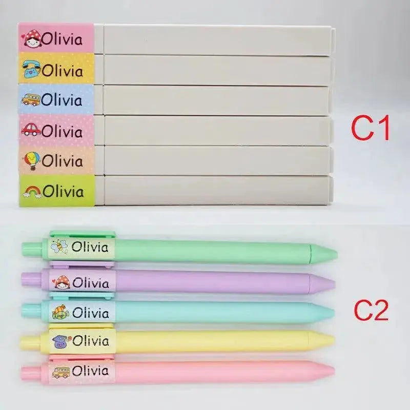 Cute Animal Name Stickers Personalized Labels For Kids