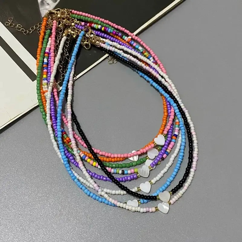 Nature Shell Love Heart Choker Necklace For Girls Edition