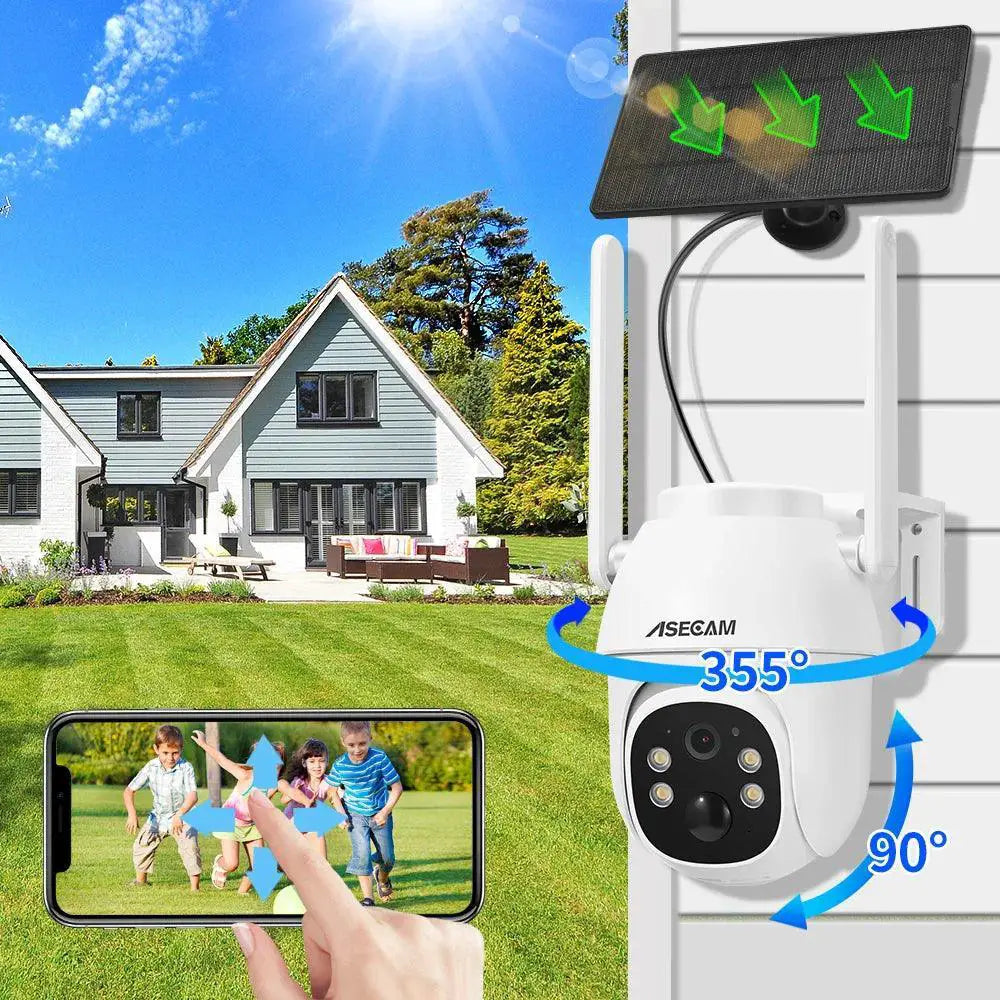 Solar Outdoor Security Camera Premium Surveillance System