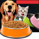 200-1600ml Stainless Steel Dog Bowl Non Slip Pet Feeder