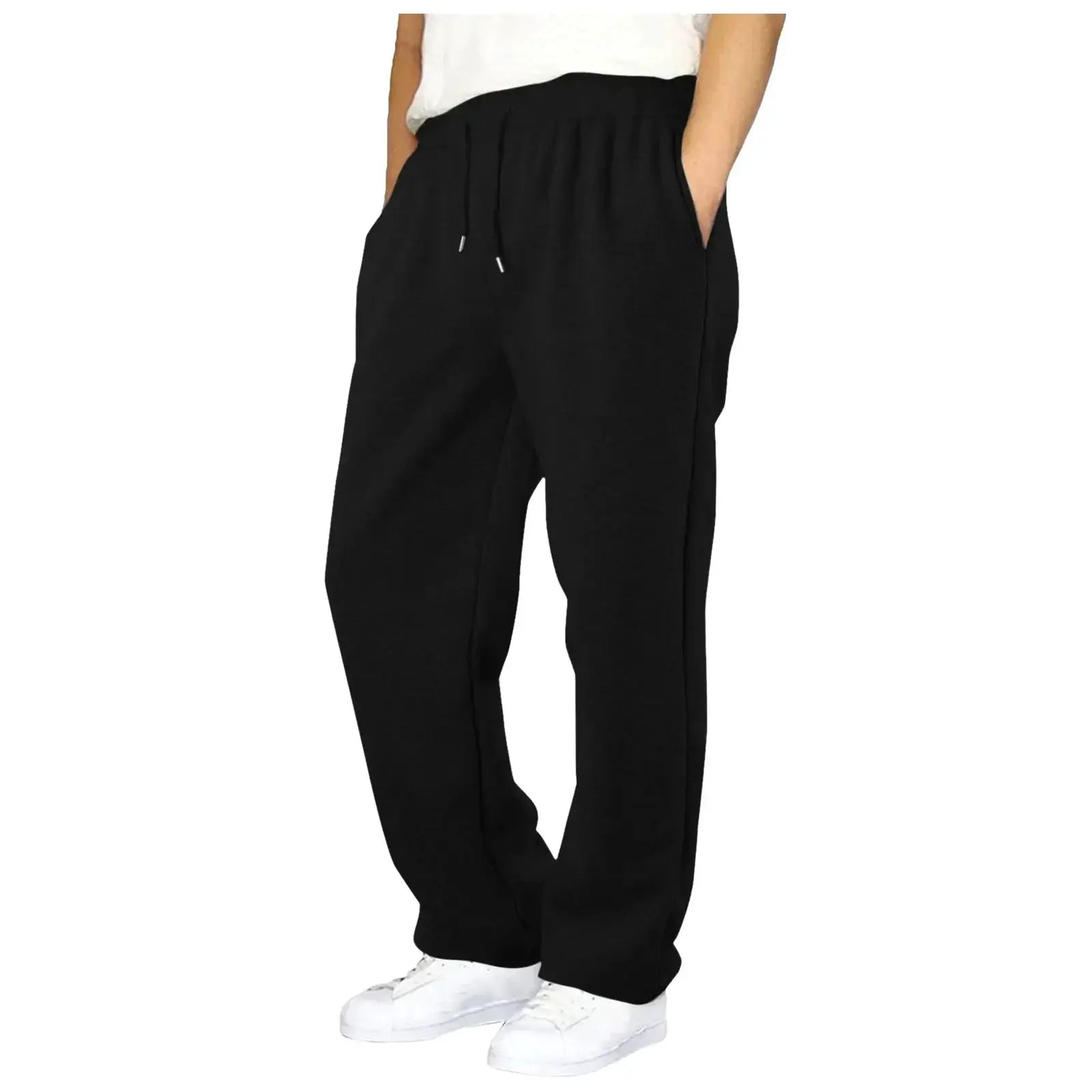 Men's Fleece Sweatpants High Waist Drawstring Joggers - OurLum.com
