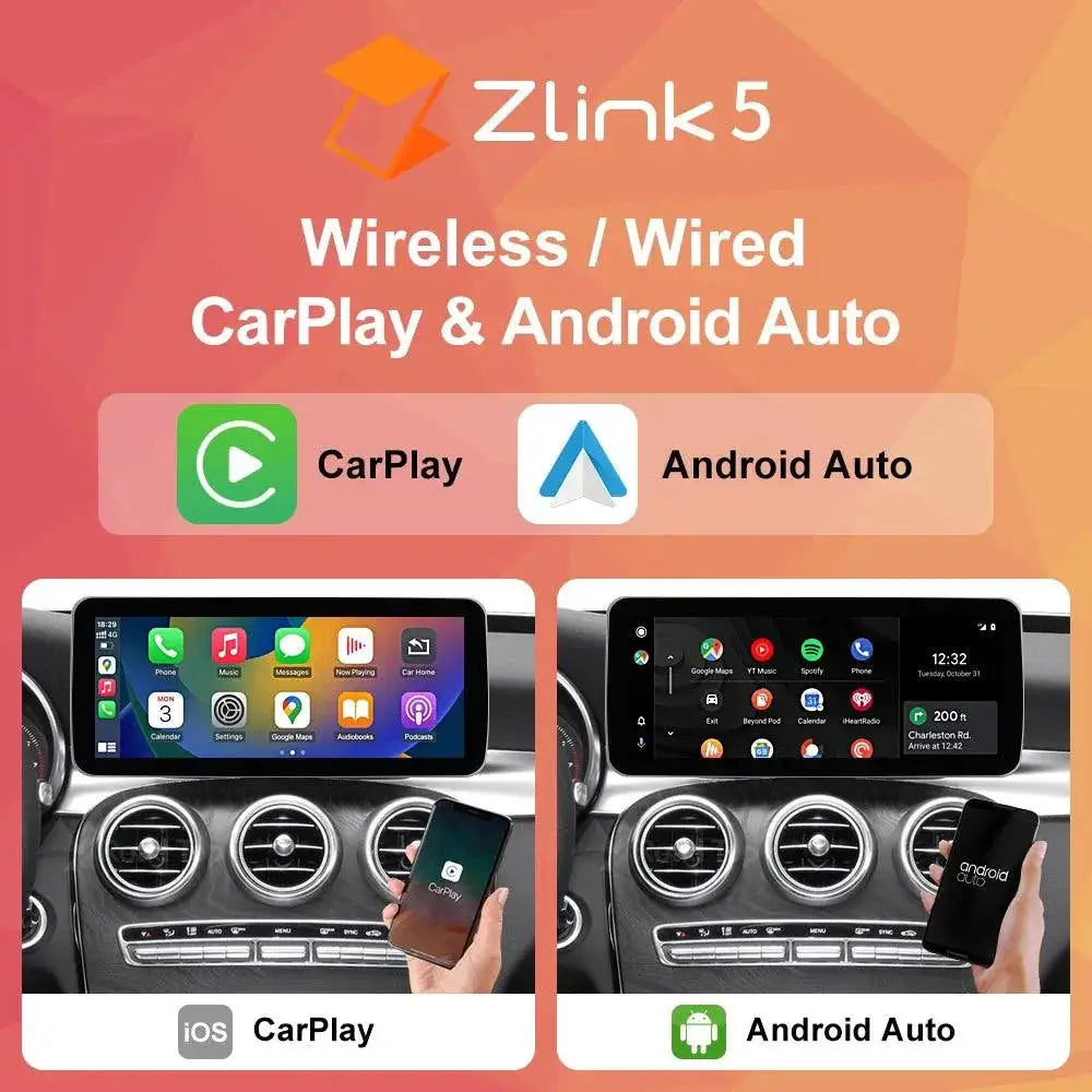 Android 13 Touch Screen Auto CarPlay For Mercedes C Class