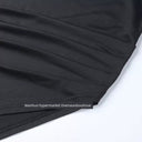 Split Spy Girl Strap Dress V Neck Lace Trim Slim Fit Slit