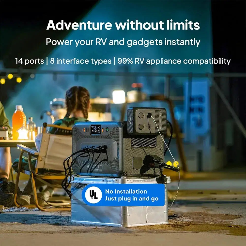 【Renew】BLUETTI Apex 300 Portable Energy Station 2764.8Wh LFP Solar Backup 3840W Continuous 7680W Peak Six AC Ports Dual Voltage Black Start For Home RV Emergency