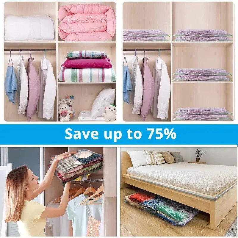 Vacuum Storage Bags for Bedding and Clothes Space Saver
