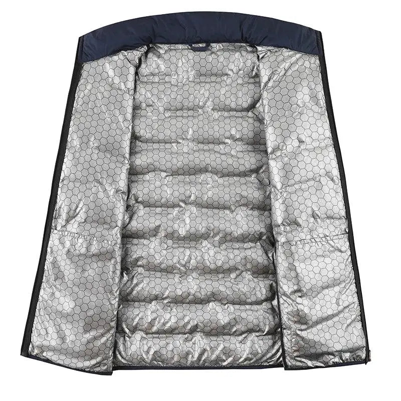 Graphene Self Heating Down Jacket For Men Windproof Warmth