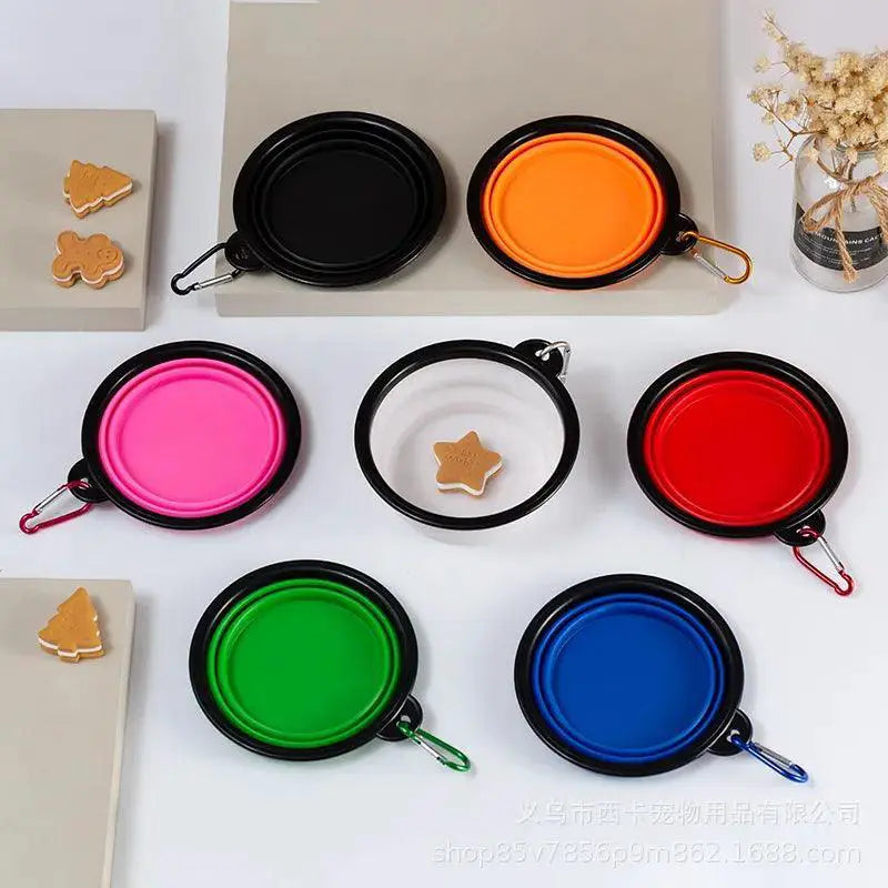 Large Collapsible Dog Bowl Portable Silicone Pet Feeder