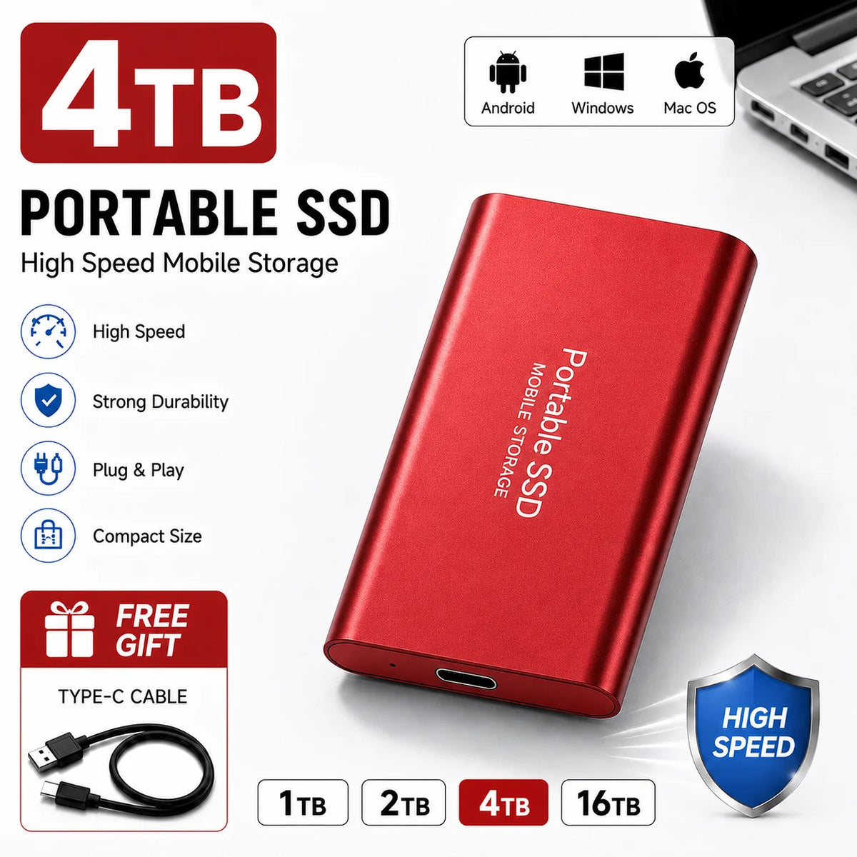 USB Laptop Portable SSD