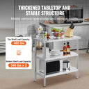 SucceBuy Stainless Steel Food Prep Table Commercial Kitchen