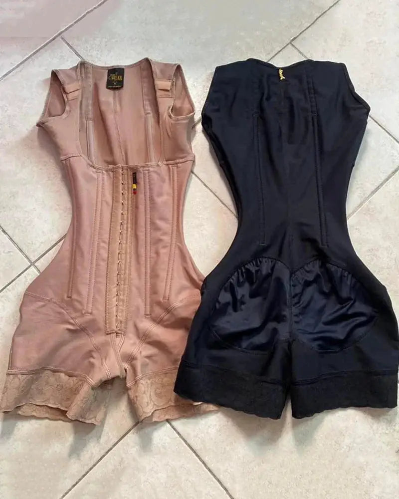 High Compression Open Chest Sleeveless Shapewear Jumpsuit