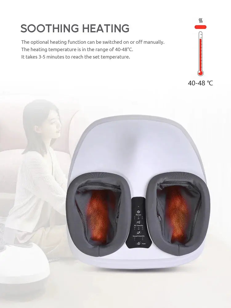 MARESE K821 Electric Foot Massager Machine Kneading Rolling Shiatsu Air Compression Vibration Massage With Heating