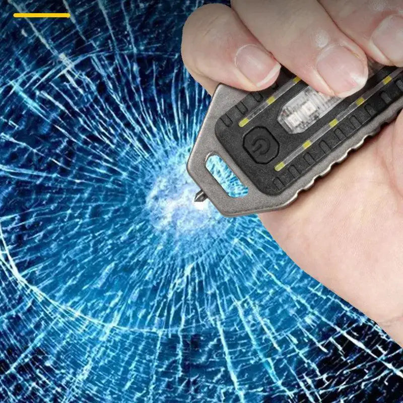 Illuminator Pro LED Keychain Flashlight Self Defense Whistle