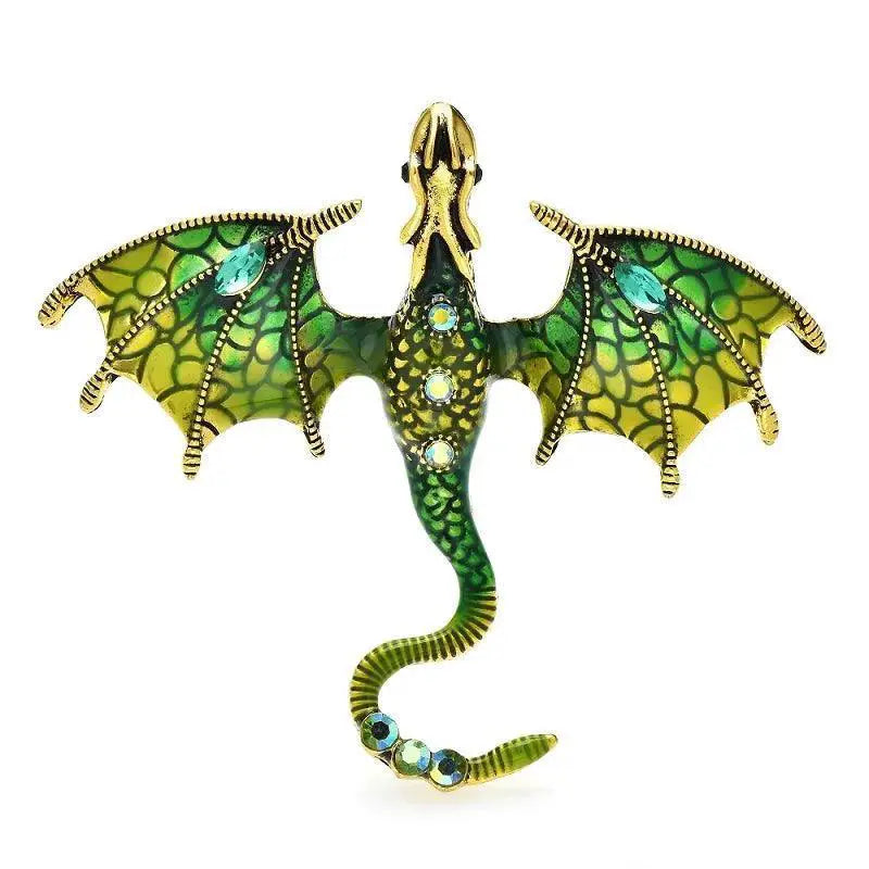 Mythical Dragon Brooch Sparkling Elegance for Every Outfit