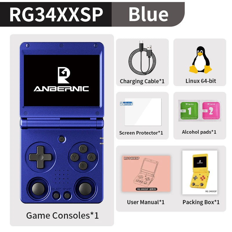 Anbernic Flip Handheld Console Ips