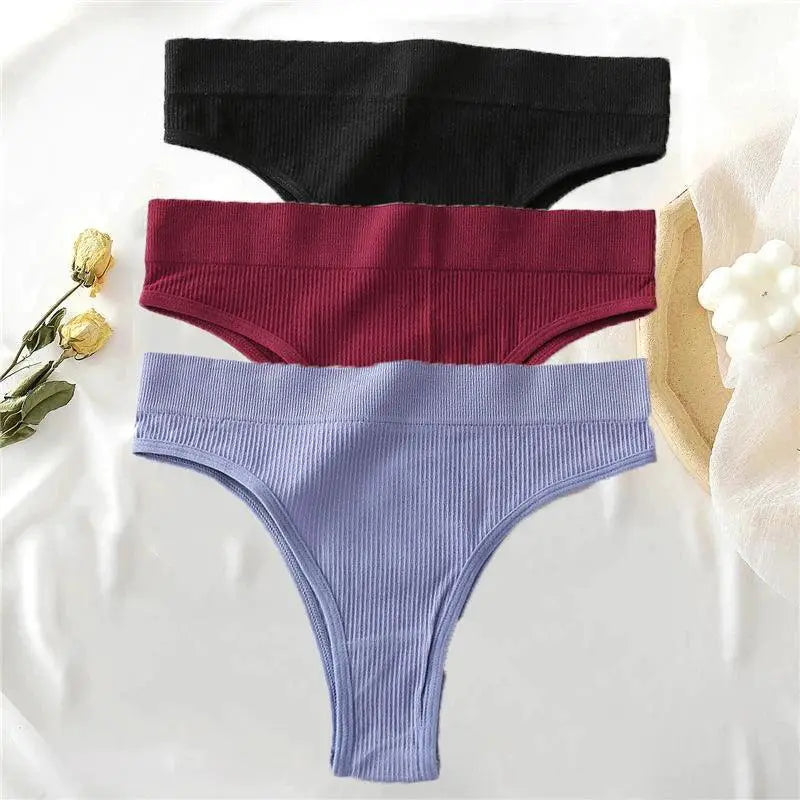 Women's High-Waisted Comfort Thongs — product view 9