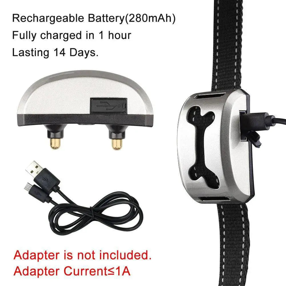 Rechargeable Anti Bark Humane Shock Dog Training Collar
