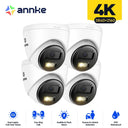 ANNKE 4K IP Camera POE Outdoor Waterproof H.265 Security Surveillance CCTV Camera Motion Detection 8MP Camera Two Way Audio