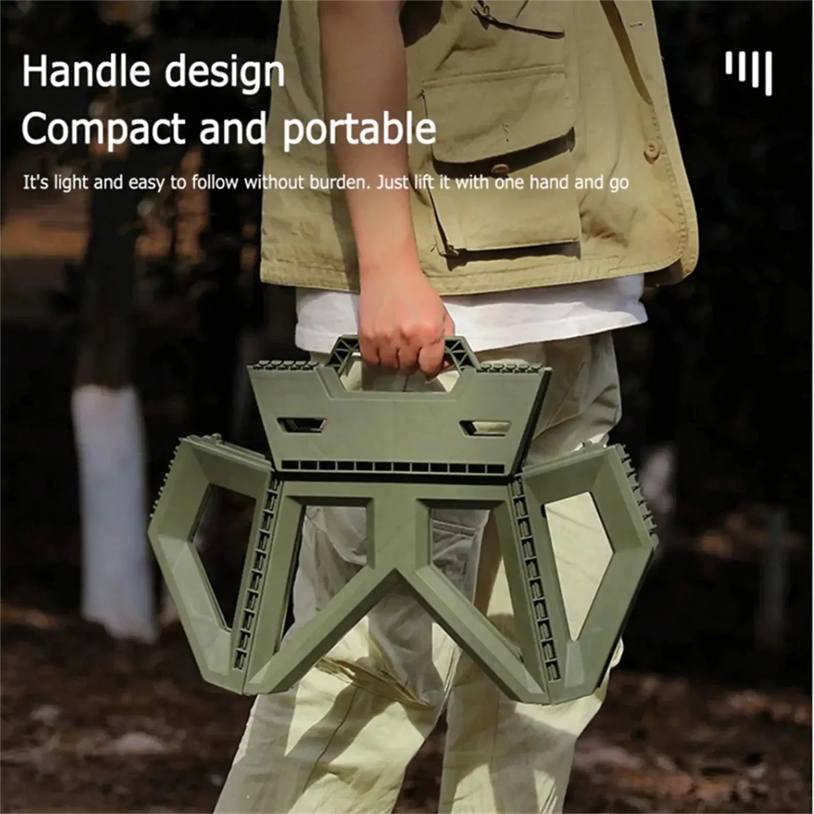 Outdoor Portable Folding Stool High Load Bearing For Camping - OurLum.com