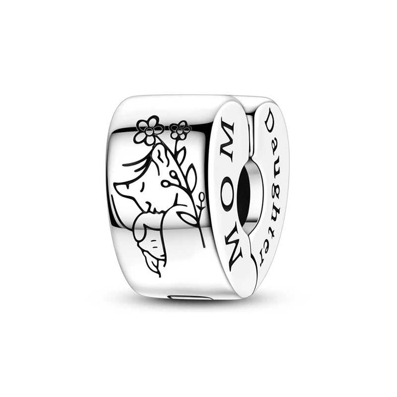 Sterling Silver Charm Family Love