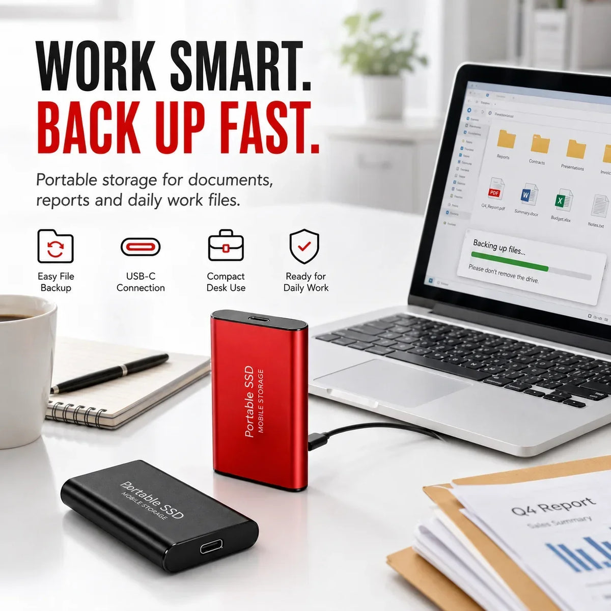 USB-C USB External SSD