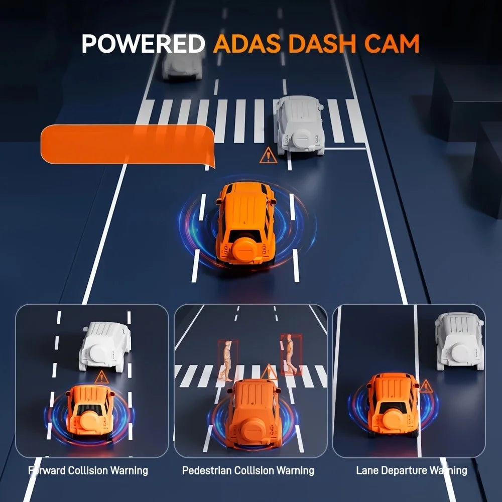 Touch Screen Mirror Dash Cam Rear View Mirror Camera, Parking Loop — product view 5