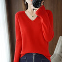V Neck Knit Sweater