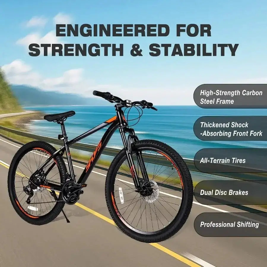 Inch Carbon Steel Mountain Bike Frame — product image 2