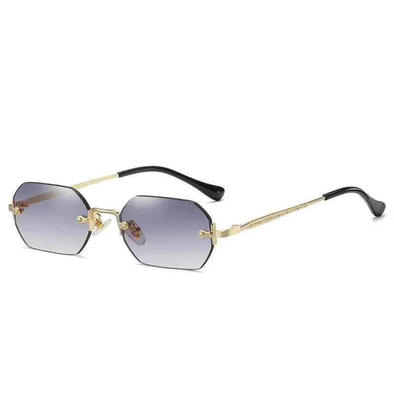 Unisex Rimless Rectangle Sunglasses UV400 Protection - OurLum.com