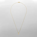 eManco Square Pendant Necklace Simple Fashion White Gold Steel