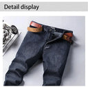 Wthinlee New Business Men's Jeans Casual Straight Stretch Denim