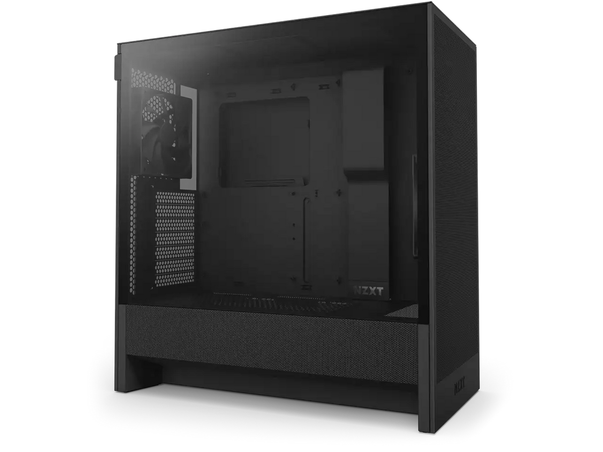 NZXT H Series Flow Edition ATX Mid Tower Chassis All Black — product view 2