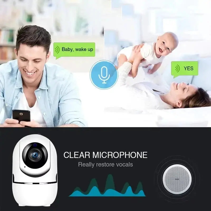 YCC365 Plus IP Camera Wireless Auto Tracking Night Vision 3MP Indoor Security - stepyours.com