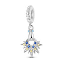 Silver Plated Dangle Charm Beads