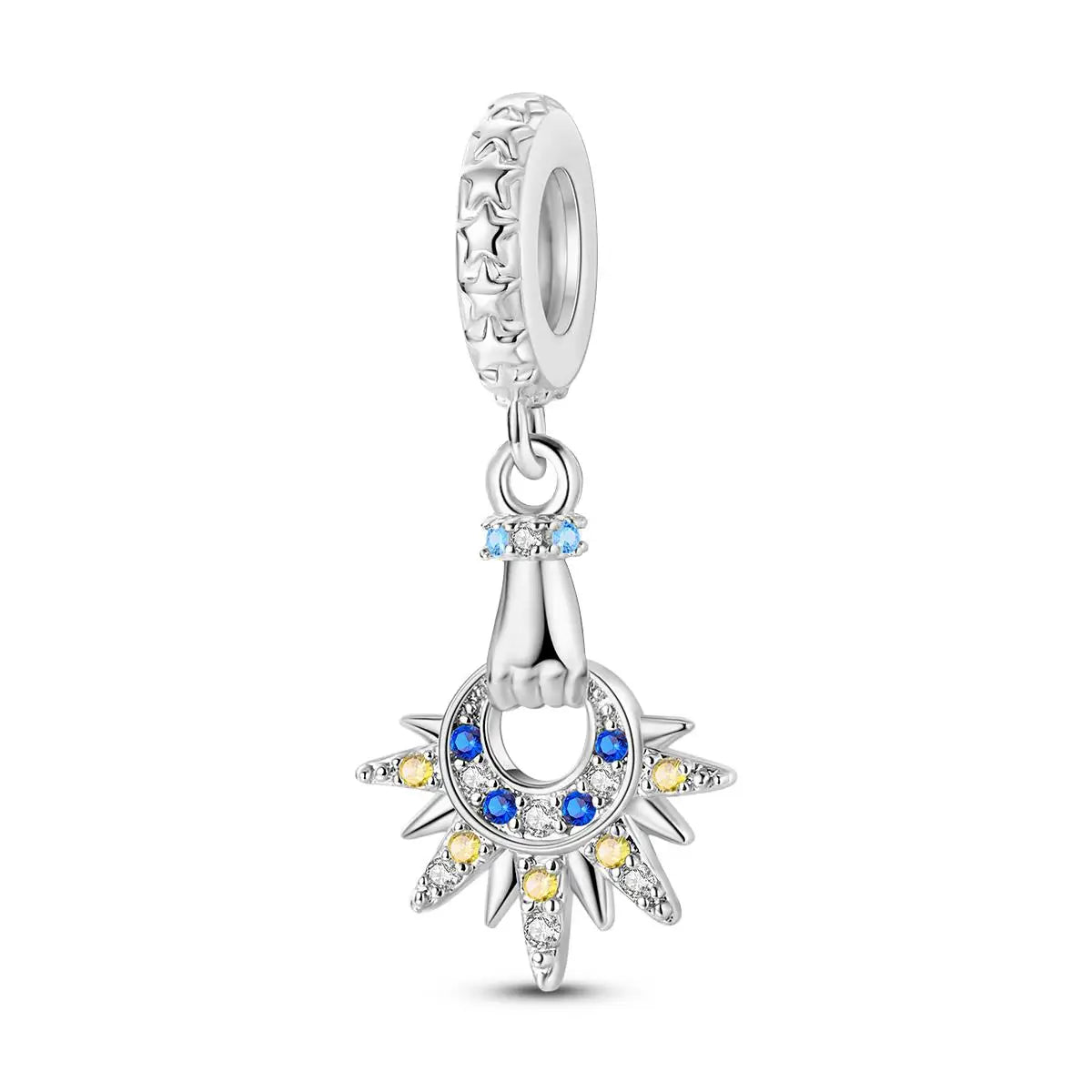 Silver Plated Dangle Charm Beads