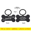 Personalized Pet ID Tag: Stylish Bone Engraved Pendant