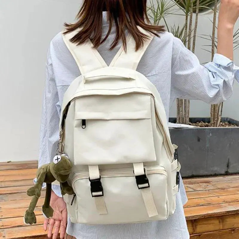 Simple Backpack Large Capacity Travel Bag Unisex High Street