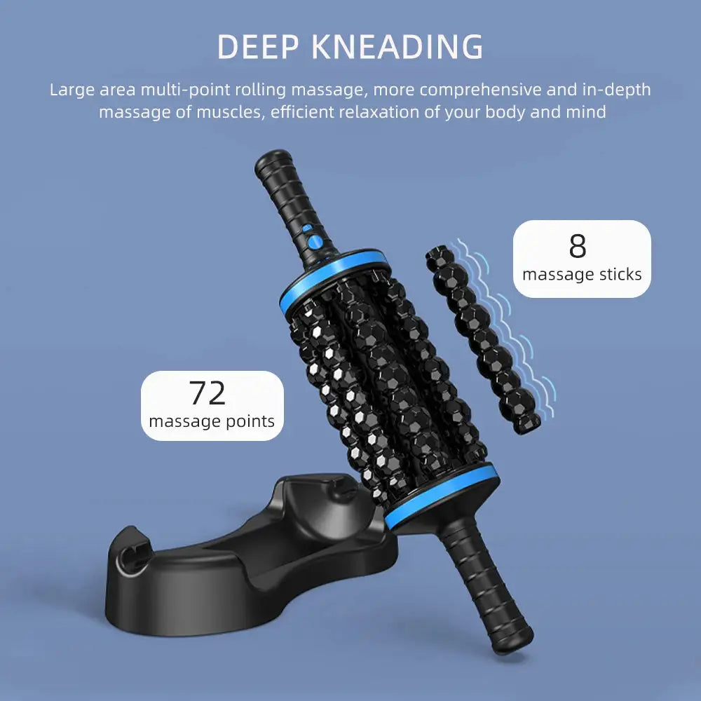 Electric Fascia Massage Roller Muscle Relaxation Roller Massager Fitness Body Rolling Percussive Massager Foot Leg masajeador