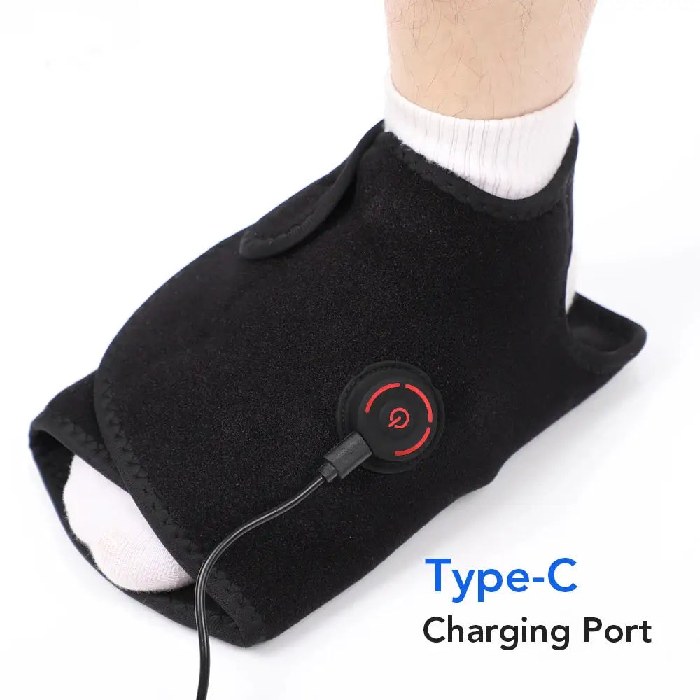 Airbag Foot Massager 3-levels Air Compression Inflatable Wrap Brace Kneading Acupoint Cordless Massage Belt Pad Ankle Relaxation