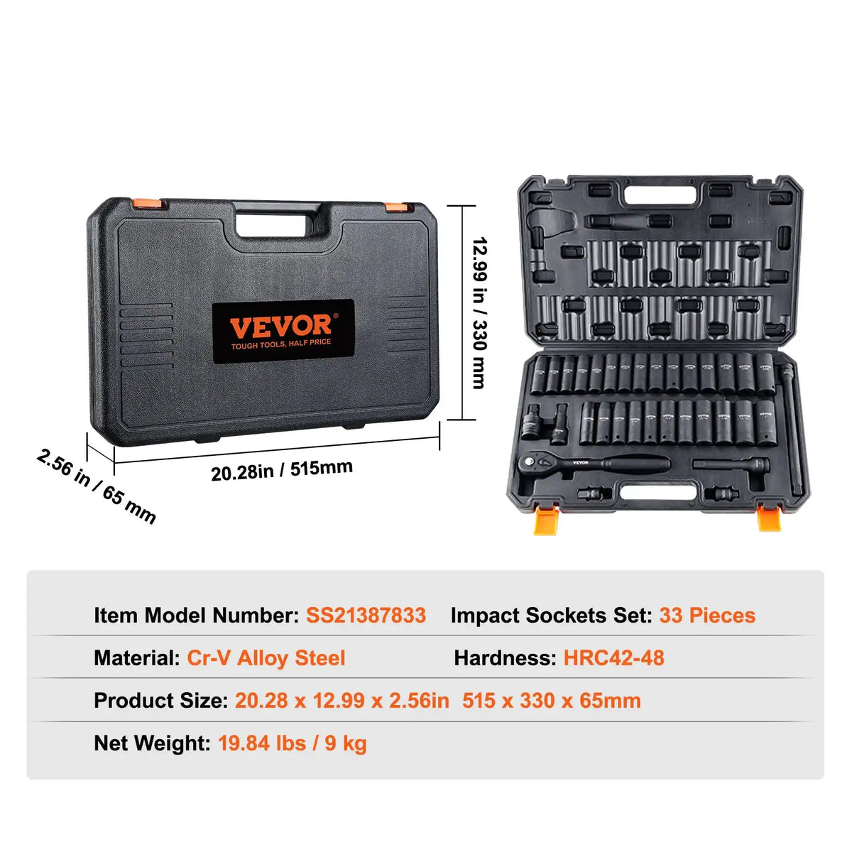 Auto Mechanic Impact Socket Set — product view 10