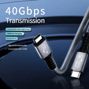 UGOURD USB4 Cable 40Gbps 240W Thunderbolt 4 Type C Fast Charging Cable Thunderbolt3 USB C to C Data Transfer Cable For EGPU