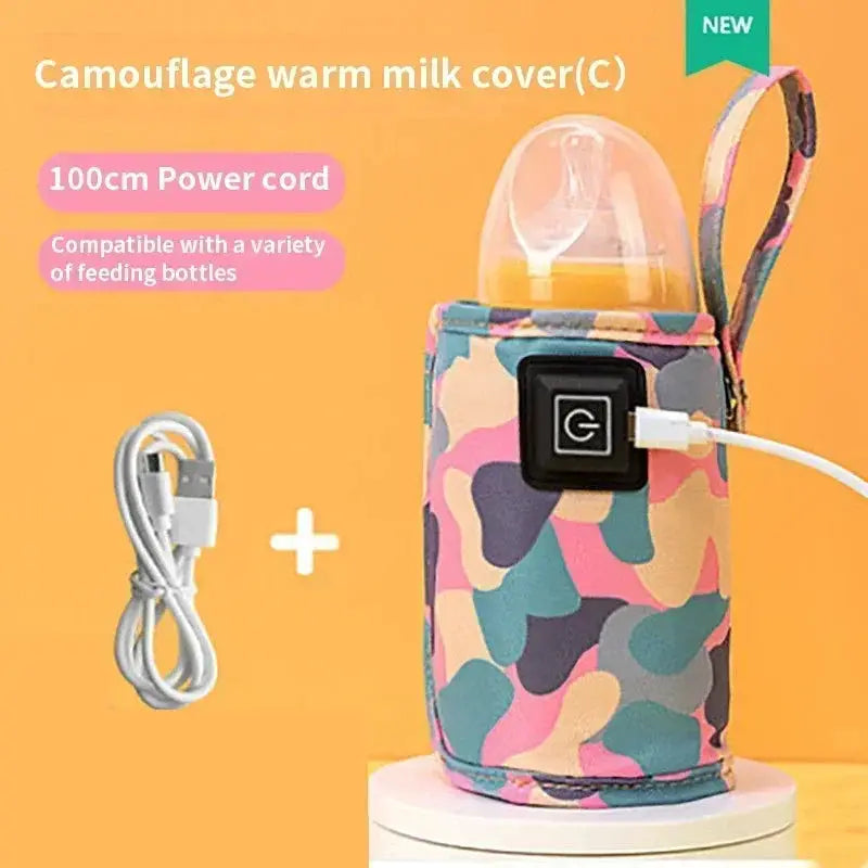 USB Milk Warmer Bottle Heater Travel Insulated Bag