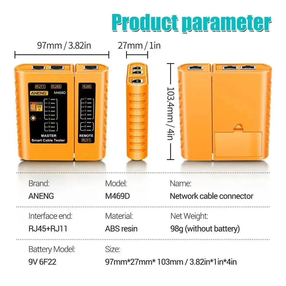 ZoeRax RJ45 CAT5 Cable Tester for Networks Pro DIY