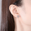 Sterling Silver Earrings Infinity Love
